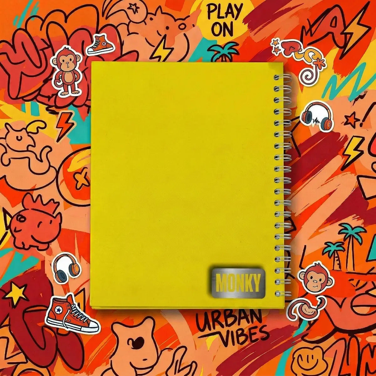 Libretas Monky Set 3 Piezas 100 Hojas Tamaño Profesional
