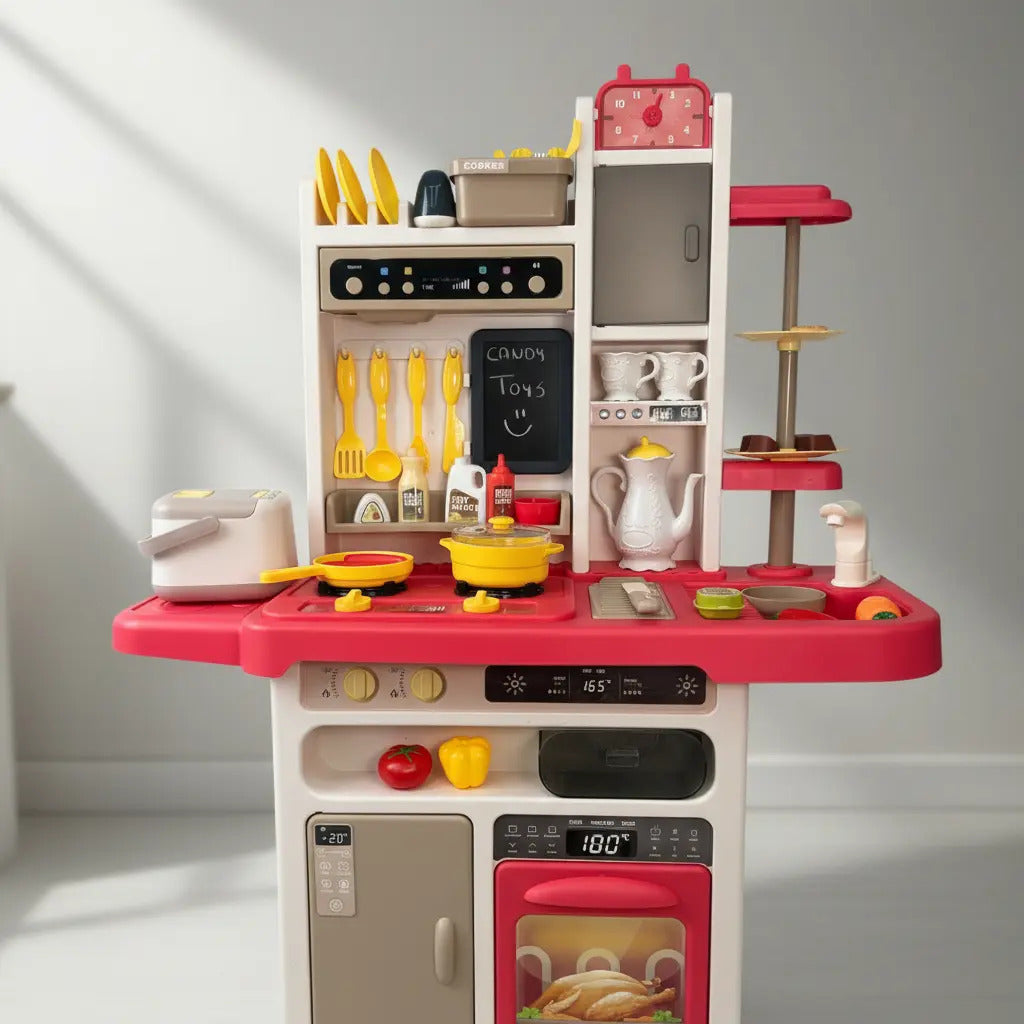 Set De Cocina Marca Candy Toys Moderna Infantil 81 Piezas