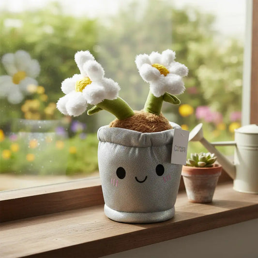 Peluche De Planta Lirio Margarita Y Cactus 28x15x15 Cm Candy