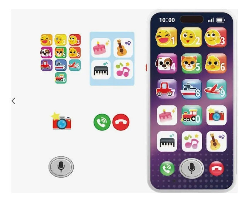 Juguete Teléfono Educativo Candy Toys Con Voz Y Melodías