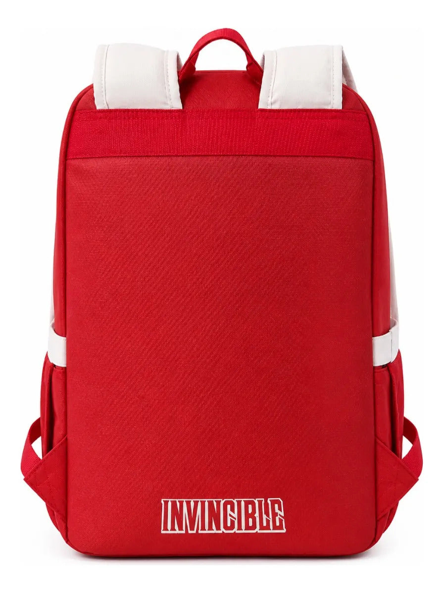 Mochila Inspirada En Omni Man Juvenil Unisex Color Rojo