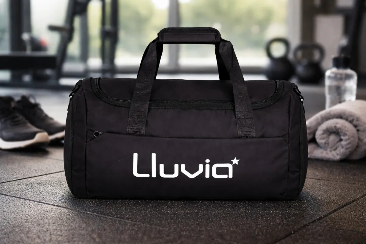 Maleta Sport Lluvia Negro Con Blanco De Viaje Amplia