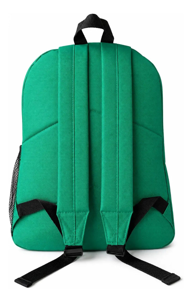 Mochila Juvenil Lluvia Verde Lisa de Nylon para Personalizar