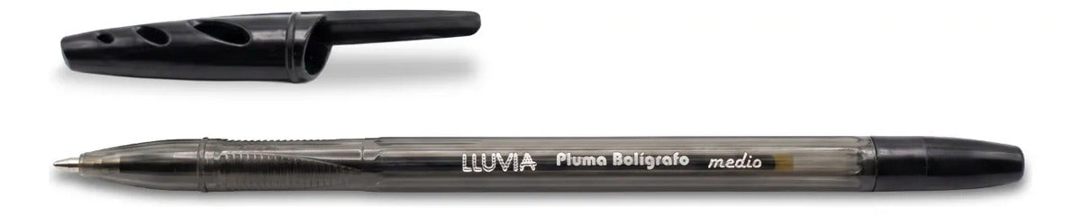 Plumas Lluvia Color Negro Paquete Con 12 Bolígrafos