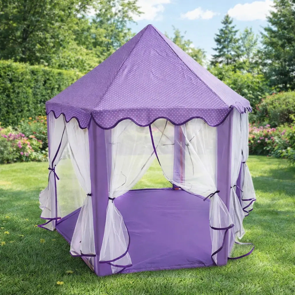 Casa Infantil Morada 140x135 Cm Candy Toys Tipo Castillo