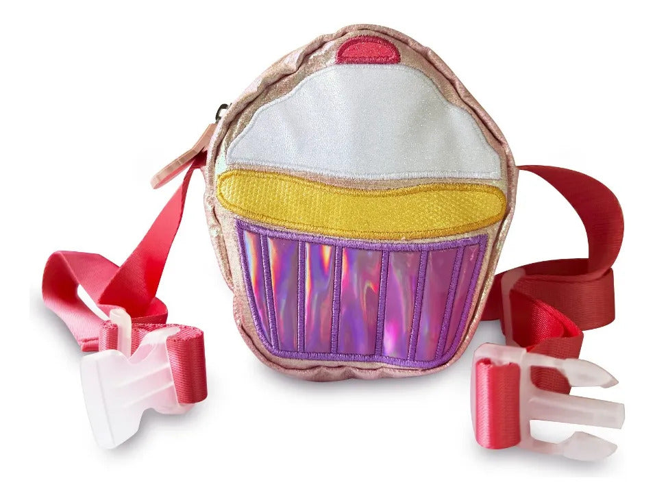 Mochila Escolar Monster Rosa Panquecito Desmontable