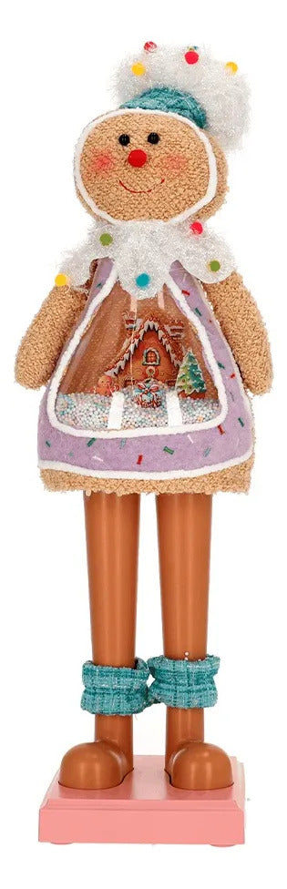 Muñeco Jengibre Lluvia con Nieve y Luz 56 cm