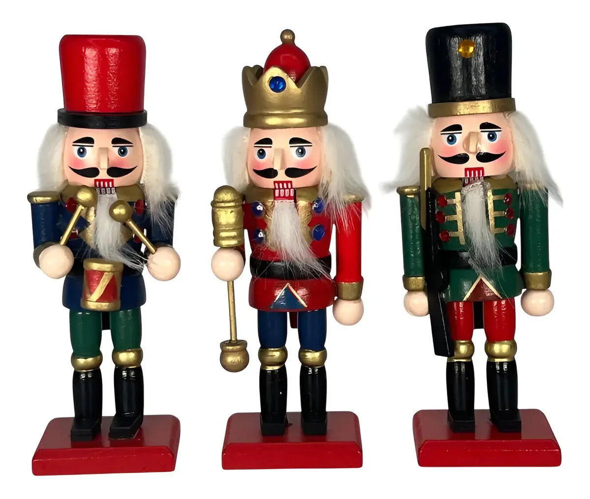 Cascanueces Guardianes De La Navidad Soldados 6 Piezas 8x2x3