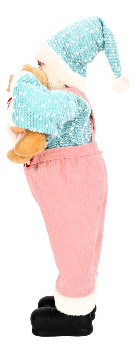 Santa Lluvia Candy Land Dulce Navidad con Osito 60 cm