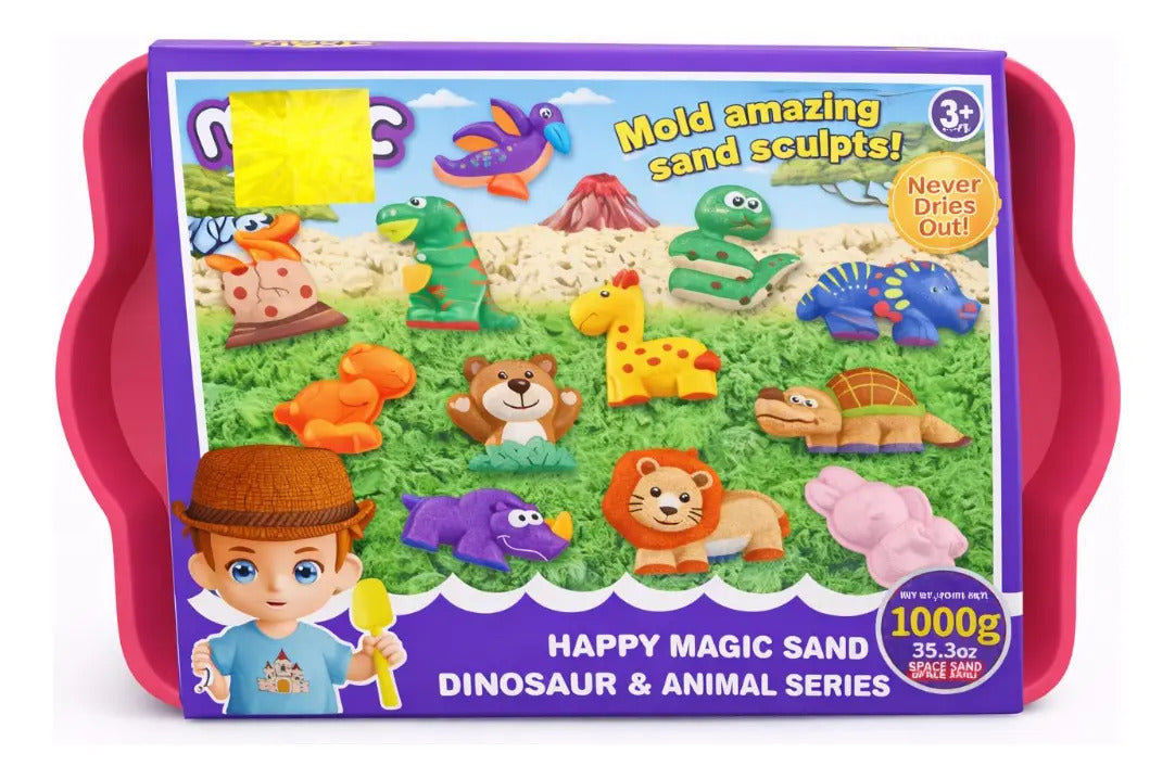 Arena Mágica Candy Toys Dinosaurios Y Animales Con Moldes