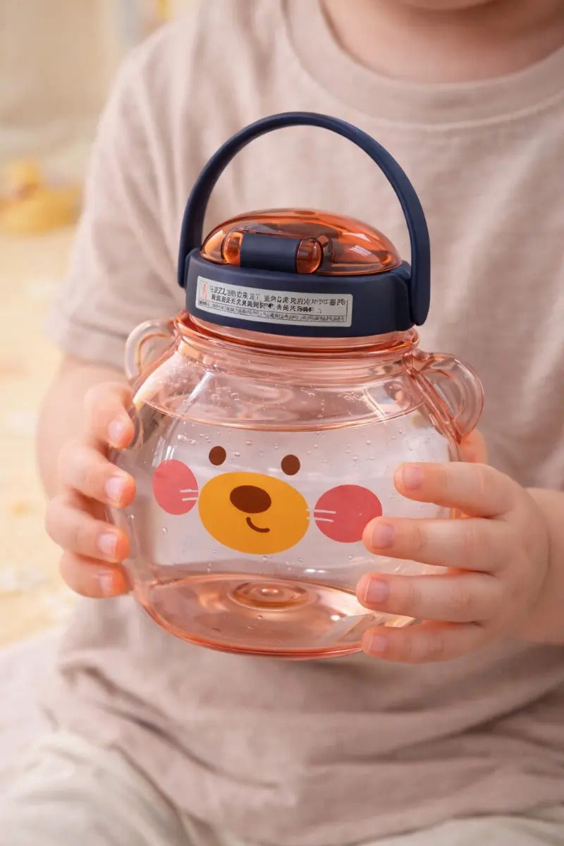 Vaso Para Agua Niños 1430 Ml Antiderrame Pato Y Oso