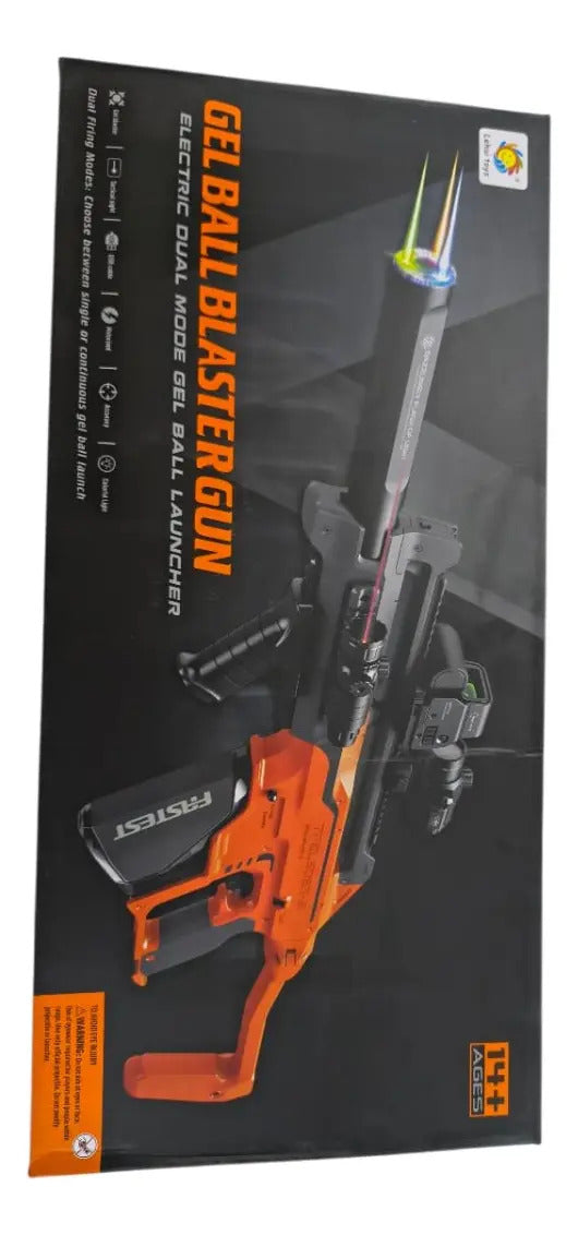 Rifle De Orbits Candy Toys Con Luz Led Y 50,000 Balas