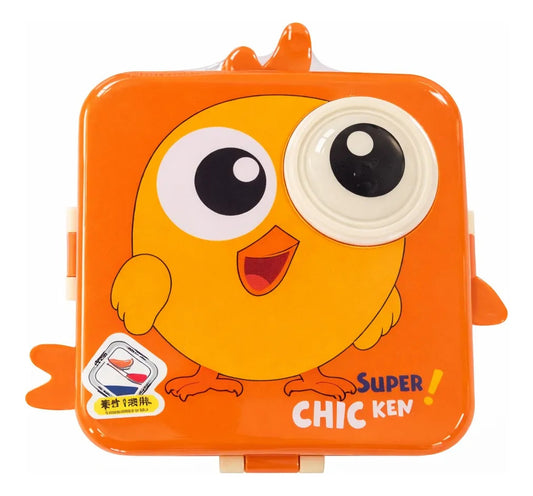 Tupper Lunch Box Infantil Buho Con 3 Secciones 850 Ml