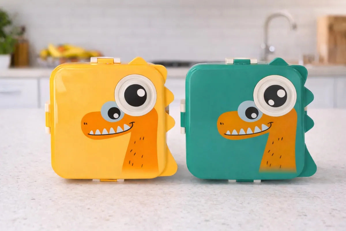 Tupper Lunch Box Dinosaurio 3 Compartimentos 850 Ml