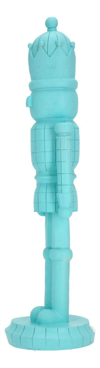 Cascanueces Lluvia Azul Turquesa Pastel 40 cm