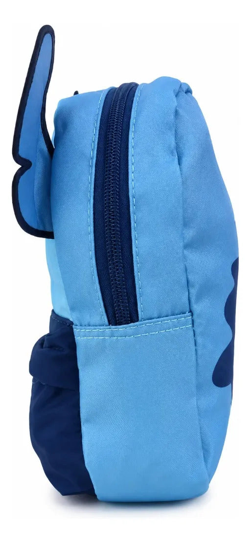 Lapicera Escolar Yadatex Stitch 3d Azul Con Bolsillo Frontal