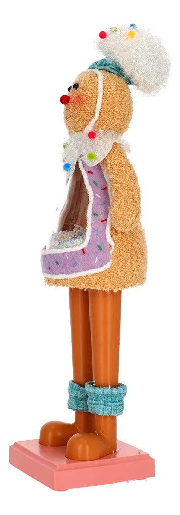 Muñeco Jengibre Lluvia con Nieve y Luz 56 cm