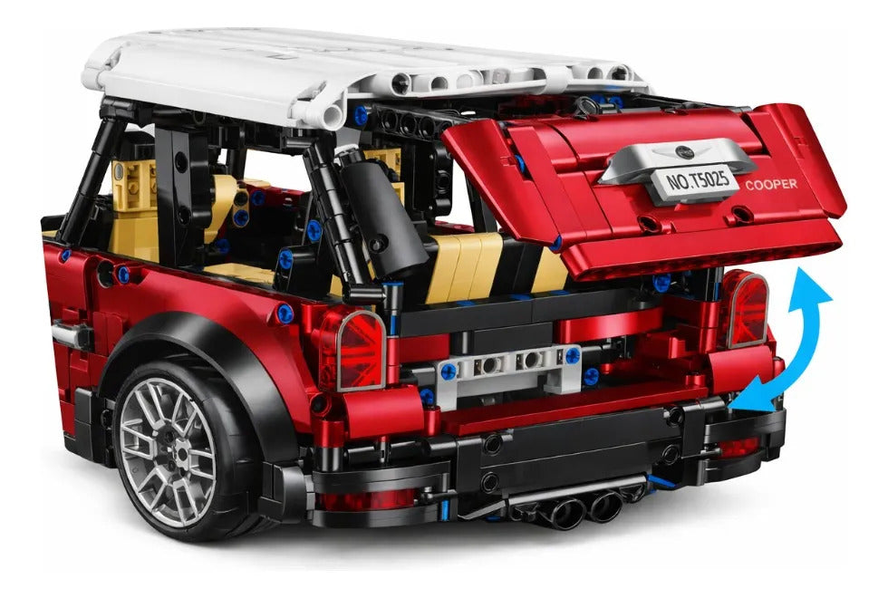 Carro Tipo Mini Cooper De Bloques Escala 1:10 2292 Pzs