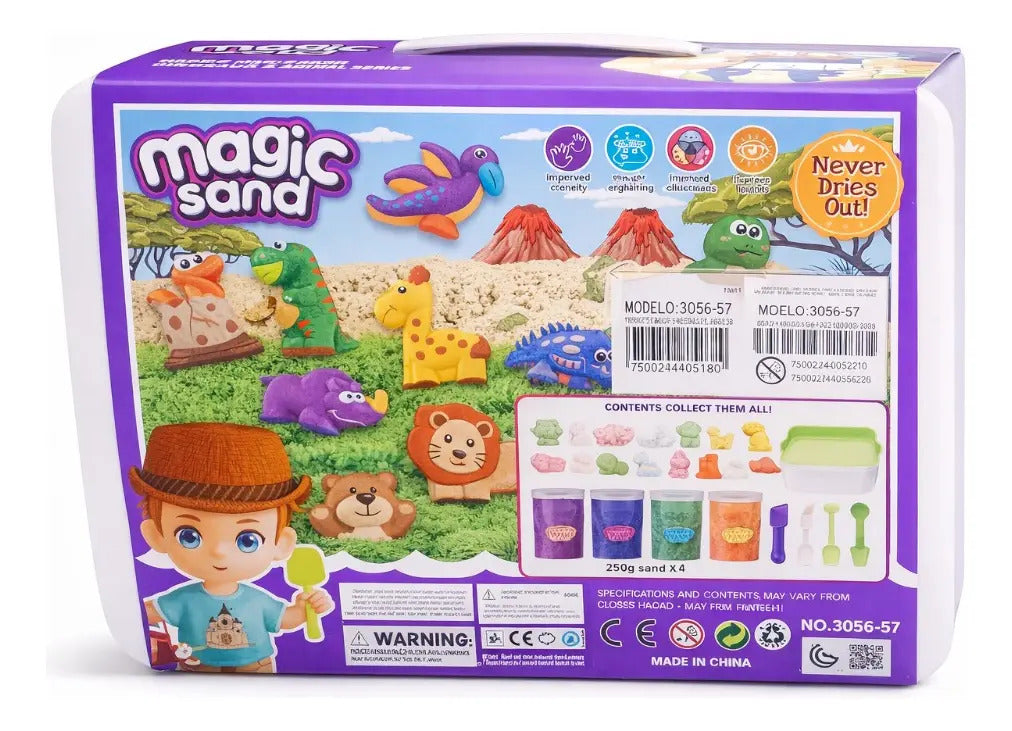 Arena Mágica Candy Toys Dinosaurios Y Animales Con Moldes