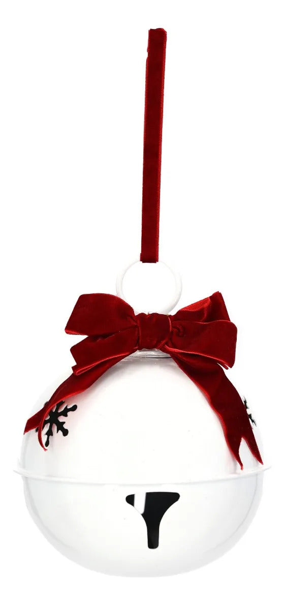 Cascabel Decorativo lluvia Blanco Copos De Nieve 18 Cm
