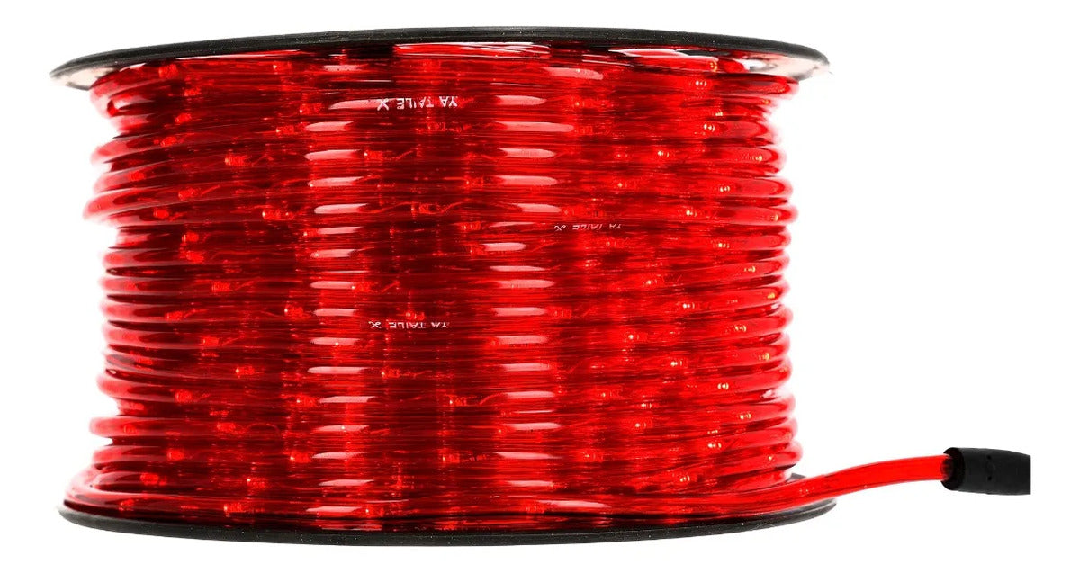 Manguera Navideña Led Lluvia Roja 100 Metros