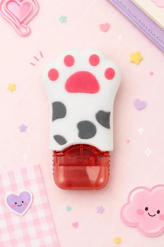 Corrector En Cinta Blanco Weibo Patita Con Manchas Gris