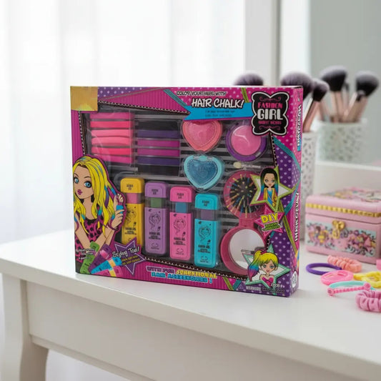Set Para Mechas Y Maquillaje 21 Piezas Candy Toys