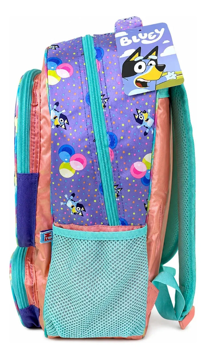 Mochila Kinder Bluey Y Bingo Fotorama Azul Y Rosa