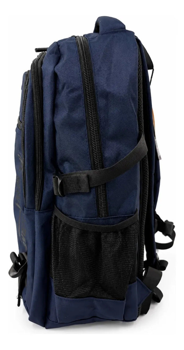 Mochila Lluvia Azul Marino Moderna Para Laptop Y Universidad