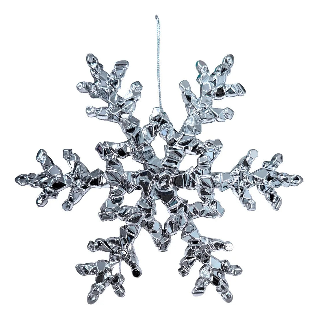 Set de 3 Copos Navideños Lluvia Lights Plateados 16 cm