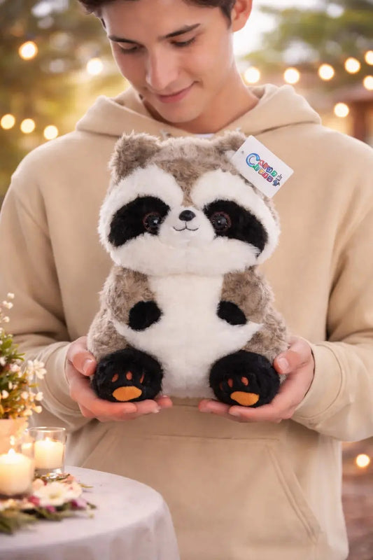 Peluche De Mapache Tierno Mediano 32×29×22 Cm Candy Toys