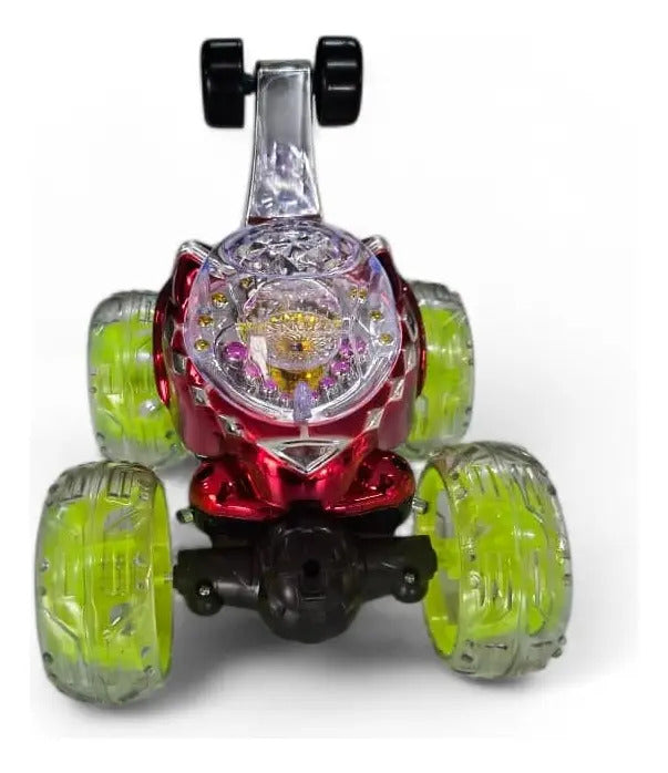 Auto A Control Remoto Maromero Con Luz Giros 360° Candy Toys
