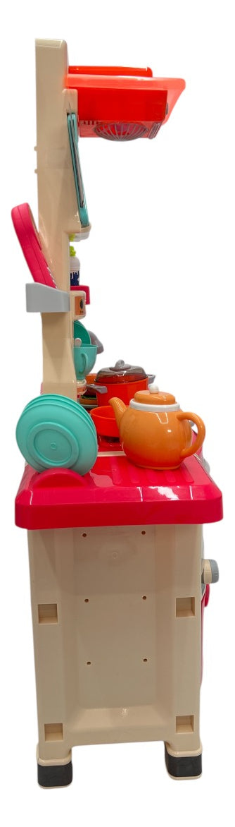 Cocina Marca Candy Toys Coral Con 5 Funciones 65 Piezas