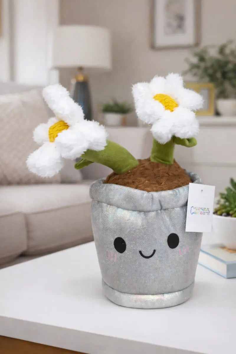 Peluche De Planta Lirio Margarita Y Cactus 28x15x15 Cm Candy