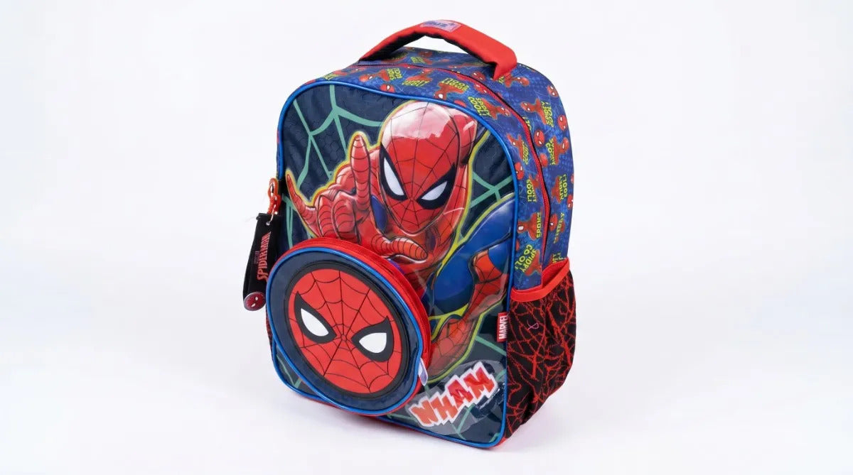 Mochila Escolar Ruz Spider-man 3d Con Llavero De Regalo