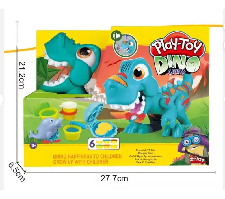 Set De Plastilina Dinosaurio Interactivo Con 6 Plastilinas