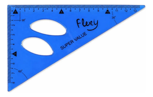 Juego De Geometría Profesional Flexy 5 Piezas Flexible
