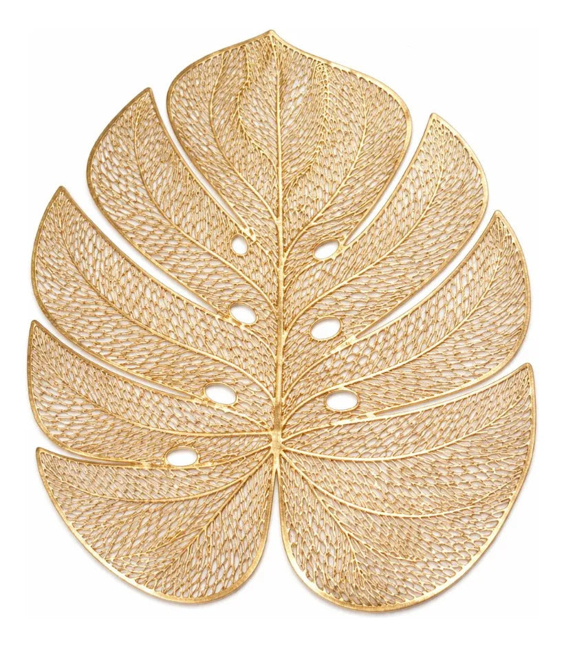 Manteles Individuales 6 Piezas Diseño Hoja Tropical Moderno