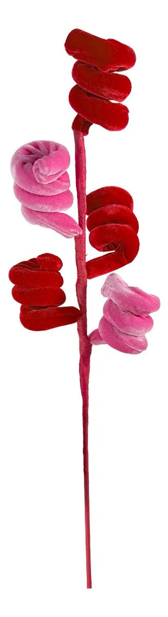 Vara Lluvia con Curlis Rosa y Rojo Candy Land 30cm