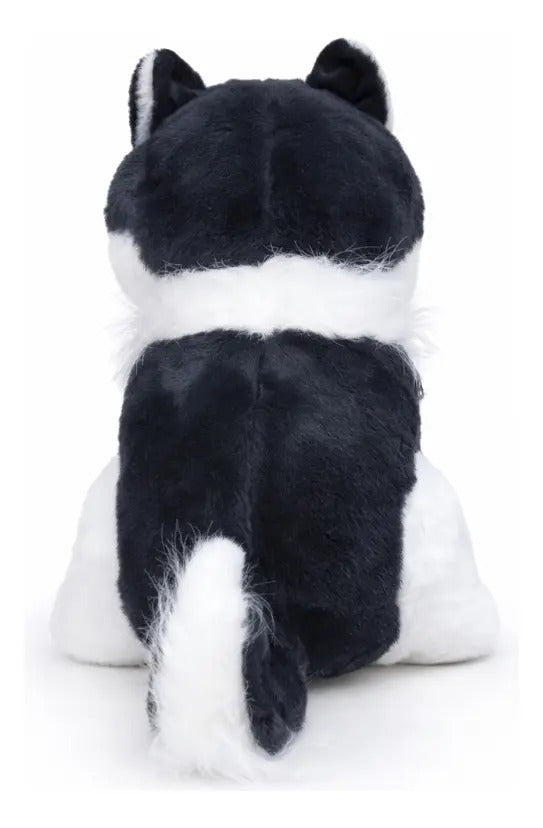 Peluche Husky Realista Esponjoso 33×35×22 Cm Candy Toys