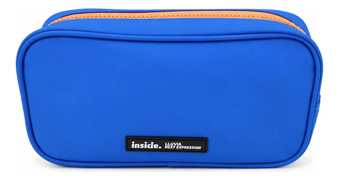 Set Mochila Juvenil Tres Piezas Lluvia Azul Eléctrico