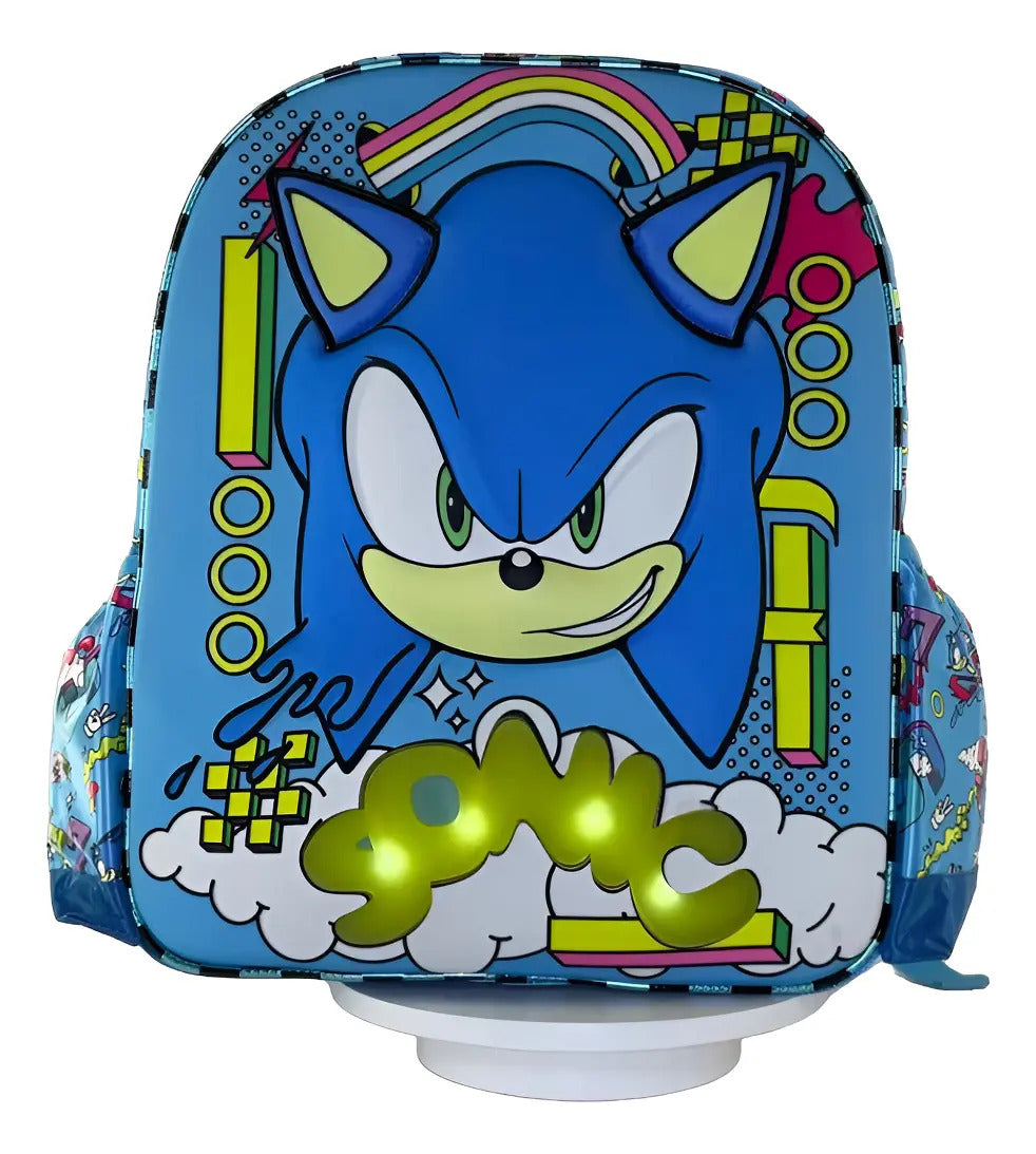 Kit Escolar Ruz Sonic 3d Con Luz