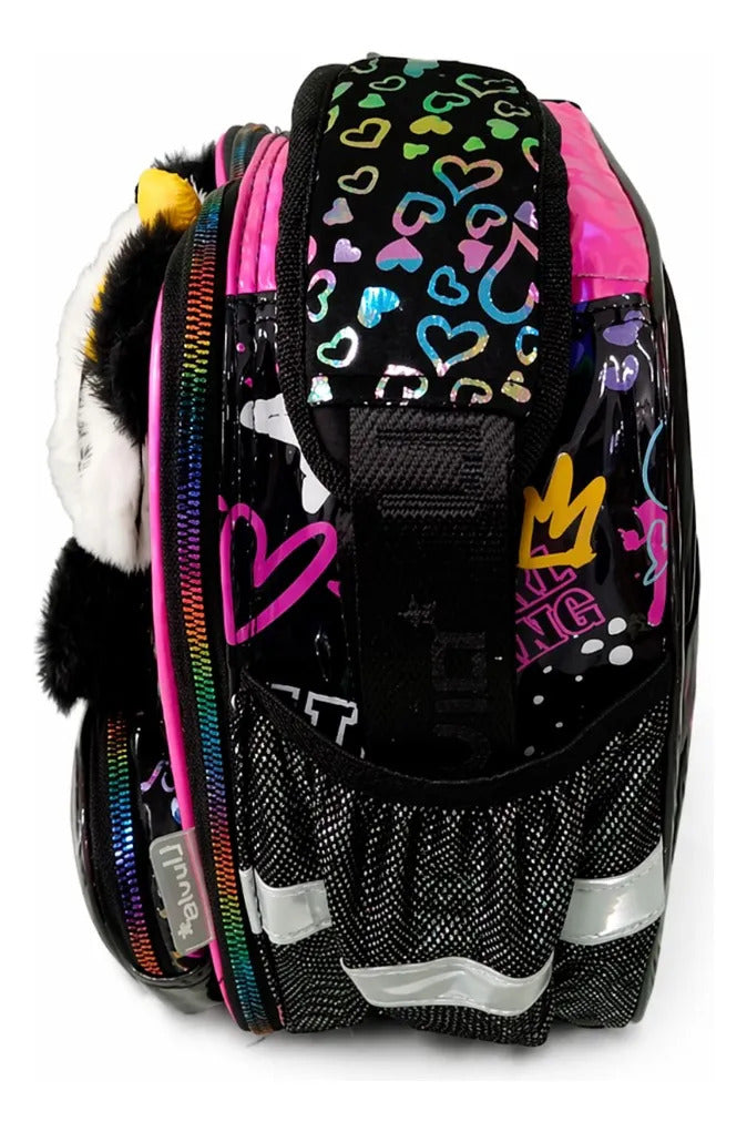 Lonchera Primaria Lluvia Panda Con Luz Y Spinner Integrado