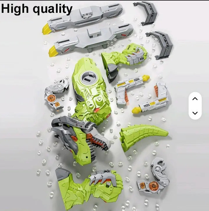 T Rex Montable Candy Toys Con Base Desmontable Y Pistolas