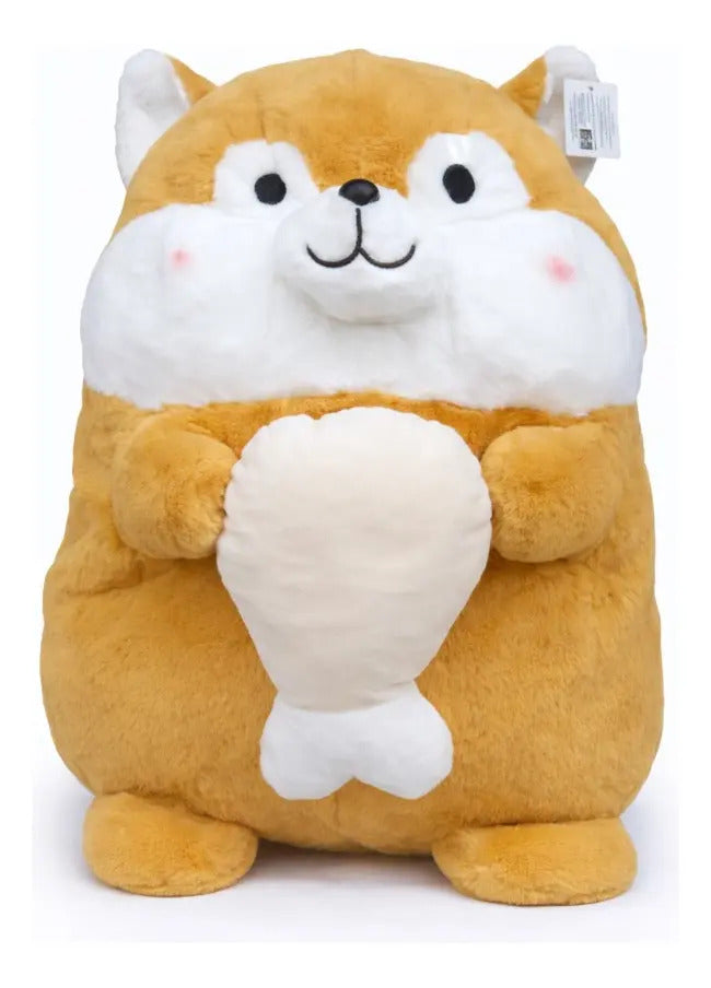 Peluche Perrito Shiba Inu O Pug Grande 45×36×39 Cm Candytoys