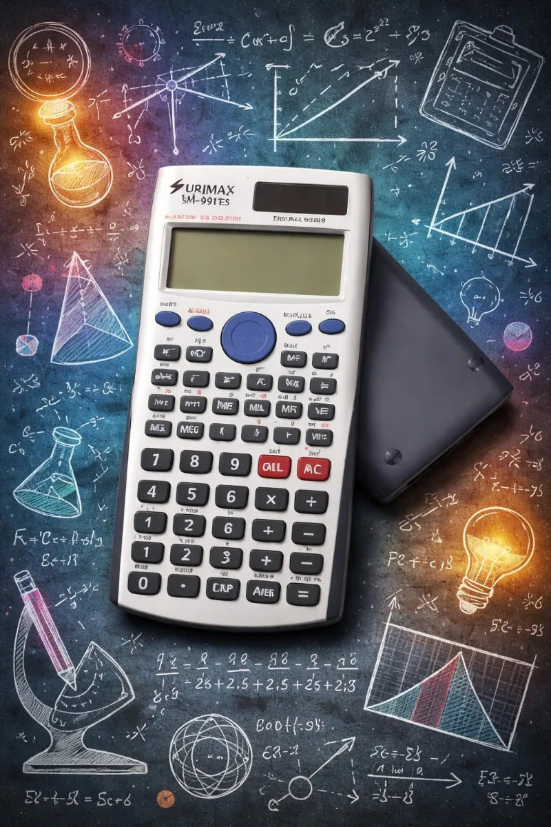 Calculadora Científica Surimax Gris 240 Funciones 2 Lineas
