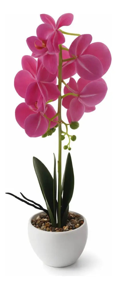 Orquídeas Phalaenopsis Artificiales Arreglo Minimalista 30cm