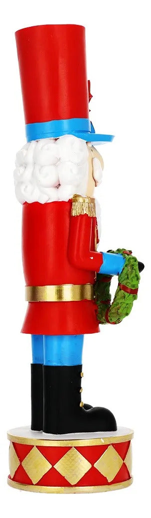Soldado Cascanueces Lluvia Tricolor Navidad Mágica 36 cm