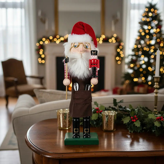 Cascanueces Santa Artesano Navideño 1 Pieza 26x7x7