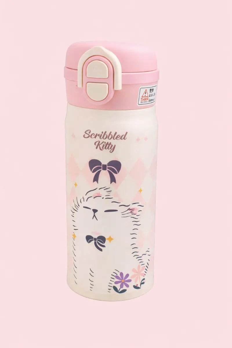 Termo De Acero Inoxidable 350 Ml Con Diseños De Animalitos